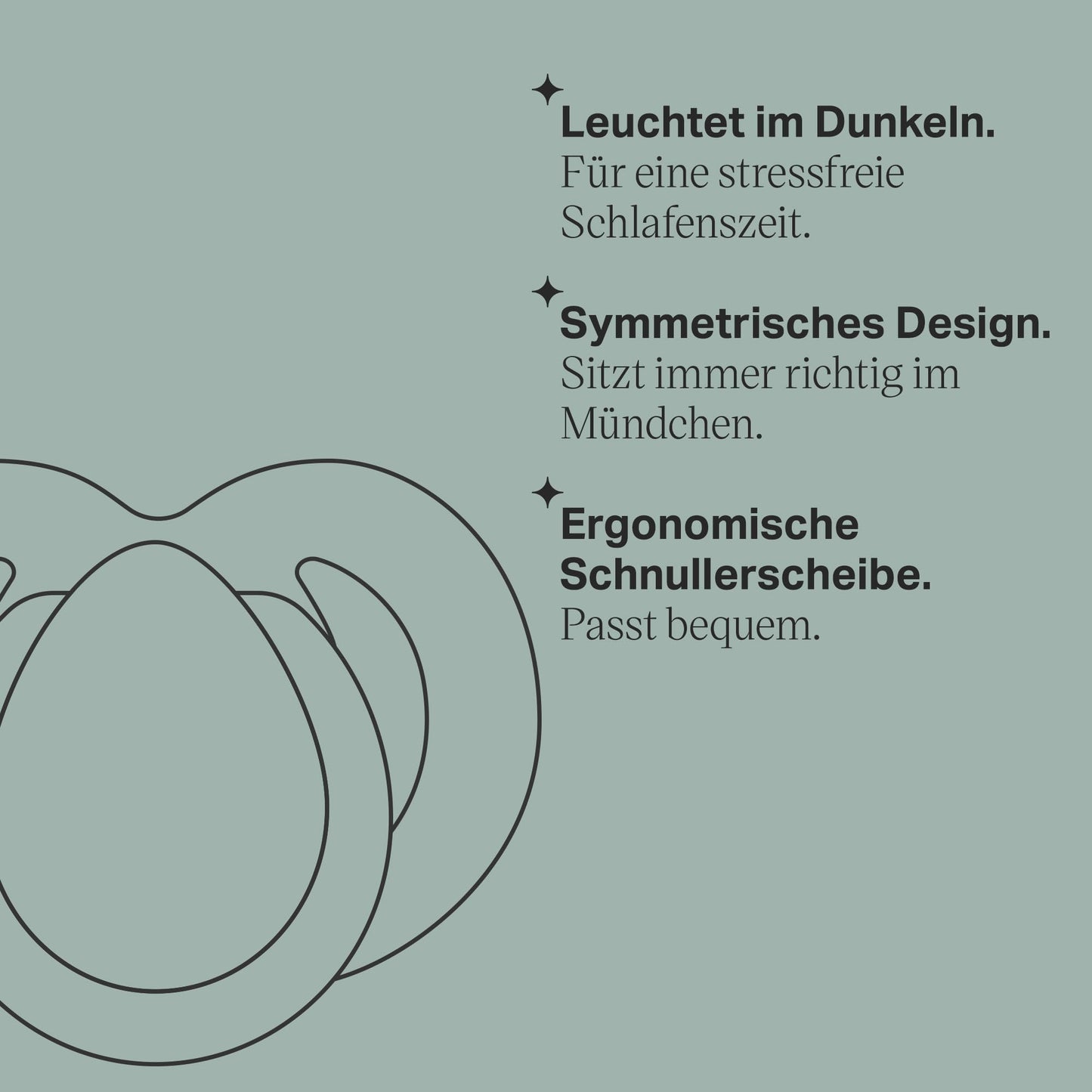 Tommee Tippee Schnuller für die Nacht, symmetrisches kieferorthopädisches Design, BPA-freies Silikonbeutel, 6—18 m, Packung mit 6 Schnullern - Meloni2