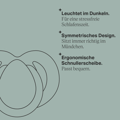 Tommee Tippee Schnuller für die Nacht, symmetrisches kieferorthopädisches Design, BPA-freies Silikonbeutel, 6—18 m, Packung mit 6 Schnullern - Meloni2