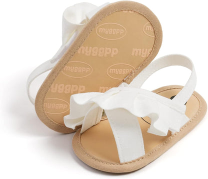 RVROVIC Babyschuhe für Jungen und Mädchen – Premium Weiche Anti-Rutsch Gummisohle für Säuglinge – Sommer Outdoor Sandalen für Kleinkind Erste Walker