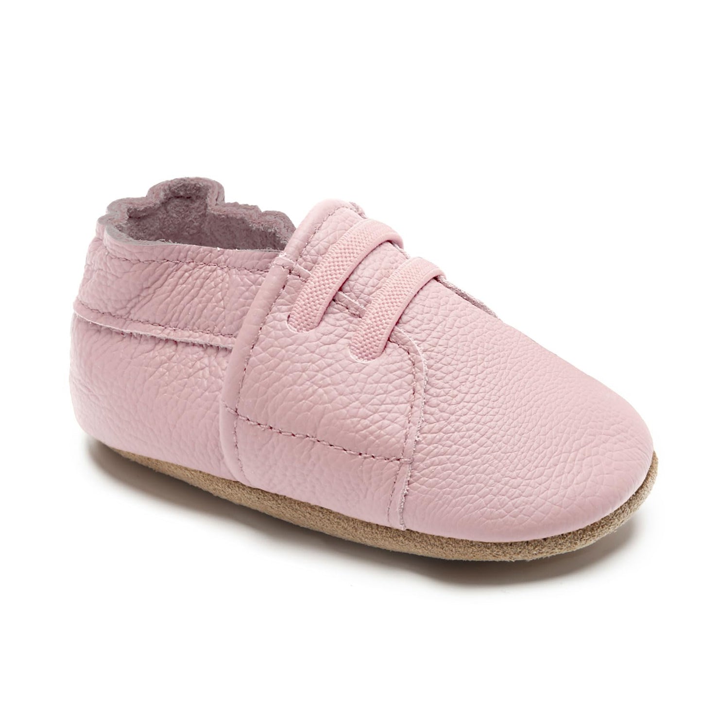 HMIYA Weiche Leder Krabbelschuhe Babyschuhe Lauflernschuhe mit Wildledersohlen für Jungen und Mädchen 0-6 Monate 6-12 Monate 12-18 Monate 18-24 Monate