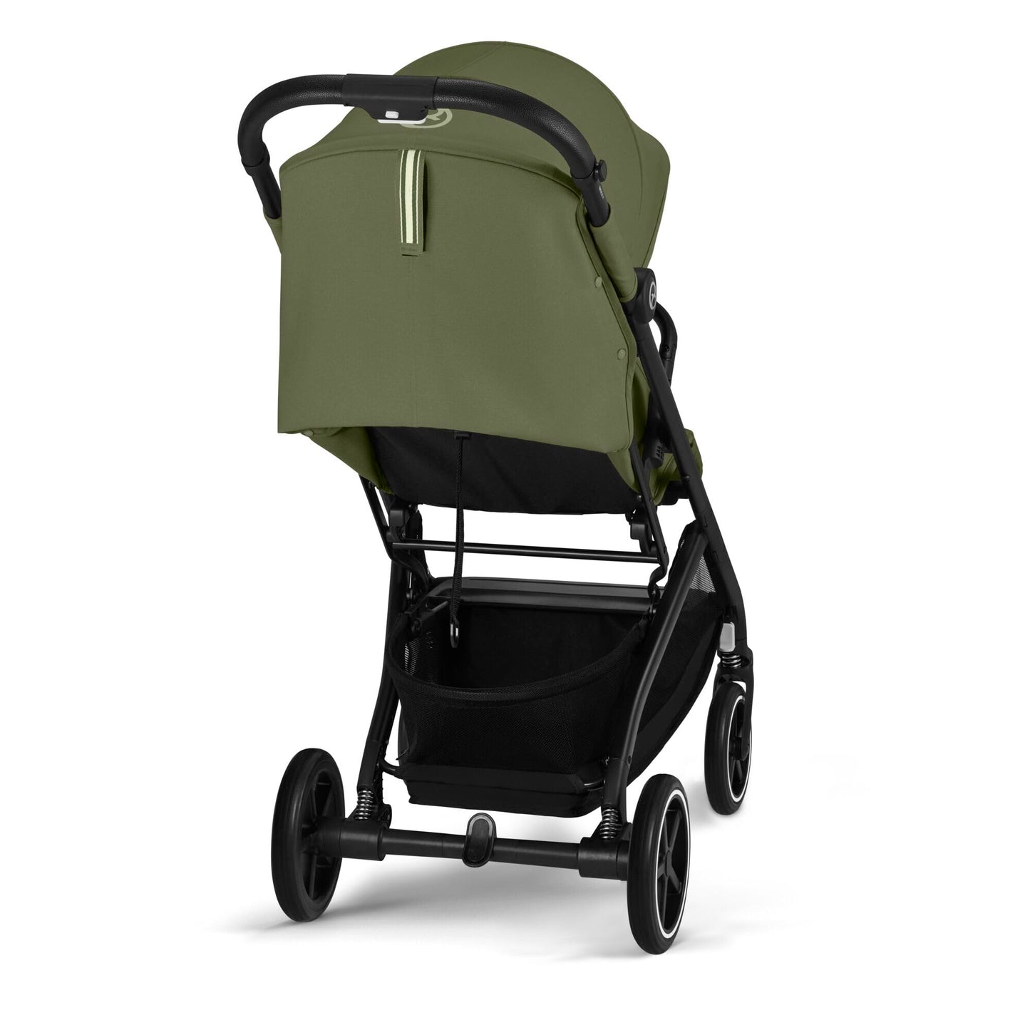Cybex Gold Kinderwagen Beezy mit One-Pull Harness, Ab Geburt bis ca. 4 Jahre (max. 22 kg), Kompakt und ergonomisch, Magic Black (Schwarz mit schwarzem Rahmen)