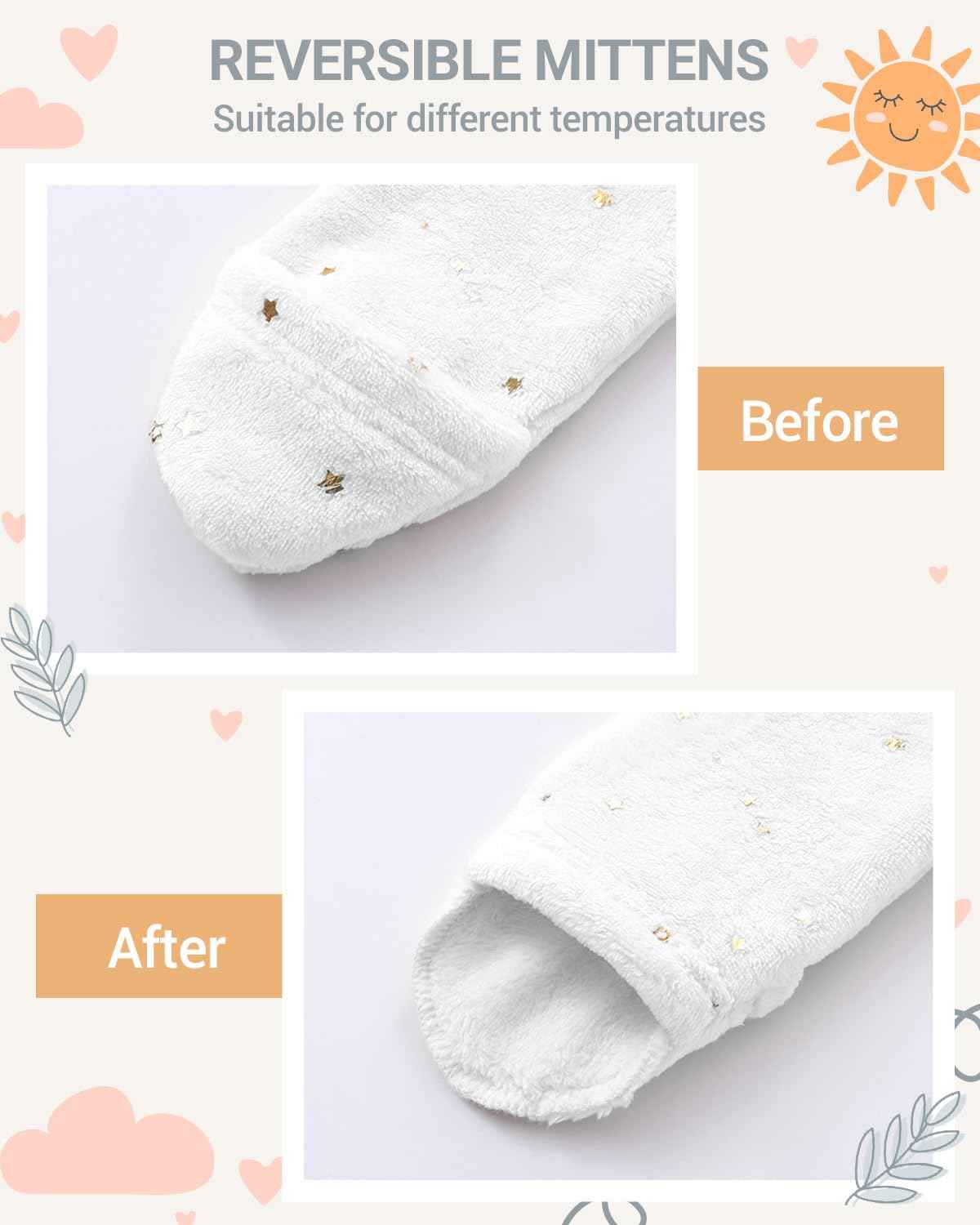 WYTbaby Baby Jumpsuit Winter Fleece Snowsuit Baby Warm Romper with Hood Autumn Winter for Boys Girls 0-12 Months