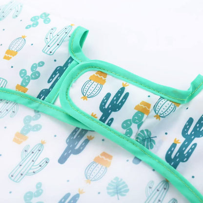 PandaEar Waterproof Baby Bibs with Long Sleeves, 3 Pack Washable Baby Bibs Feeding Bibs with Sleeves for 12-48 Months Children Eating Crafting Painting Art Craft Painting 