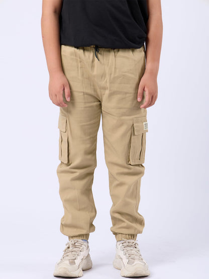 NATUST Jungen Cargohose Kinder Freizeithose mit Elastischem Bund