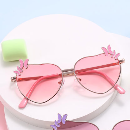 Hifot Sonnenbrille Kinder für Mädchen, Kinder Pilotenbrille mit Edelstahl Metall Gestel Kleinkind Sonnenbrille Kinder Sonnenbrillen 3-12jahre