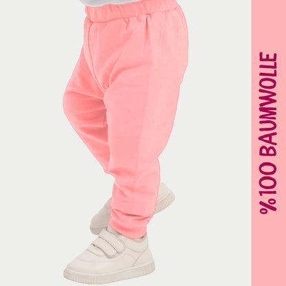 100% Baumwolle Babyhosen Kinderhosen | 2 er-Pack Lässig Sweathose Weiche und Bequeme Babykleidung für Jungen und Mädchen