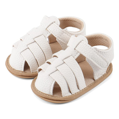 MASOCIO Babyschuhe Mädchen Sandalen Sommer Schuhe Flach Gummi Rutschfest