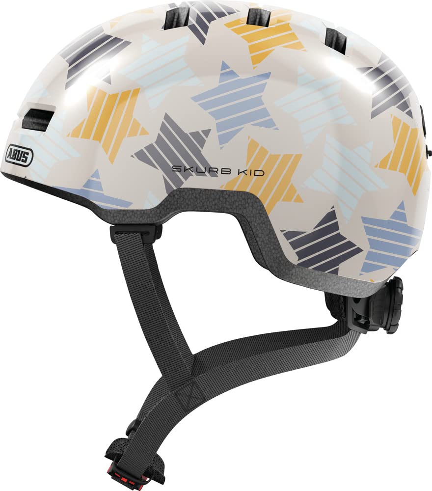 ABUS Skurb Kid Children's Helmet - Robust Bicycle Helmet in Skater Look with Space for a Braid and Various Designs - for Girls and Boys