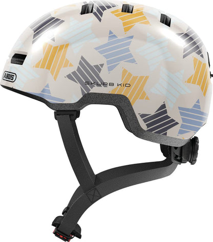 ABUS Skurb Kid Children's Helmet - Robust Bicycle Helmet in Skater Look with Space for a Braid and Various Designs - for Girls and Boys