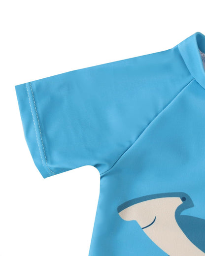 Uv Kleidung Baby Badeanzug Junge Zweiteilig Kurzärmel Schwimmshirt Badeshorts Uv Schutzkleidung 3 Monate-3 Jahre