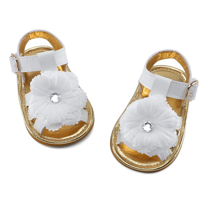 LACOFIA Babyschuhe für Mädchen – Sommerblumen Sandalen für Kleinkinder