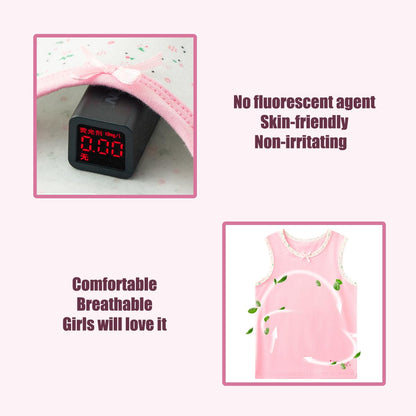 Lohhbve 4er-Pack Klassische, solide Camisole-Unterhemden für Kinder für 2–10 Jahre, Kleinkind-Mädchen, Baumwoll-Racerback-Tanktop, Multipack