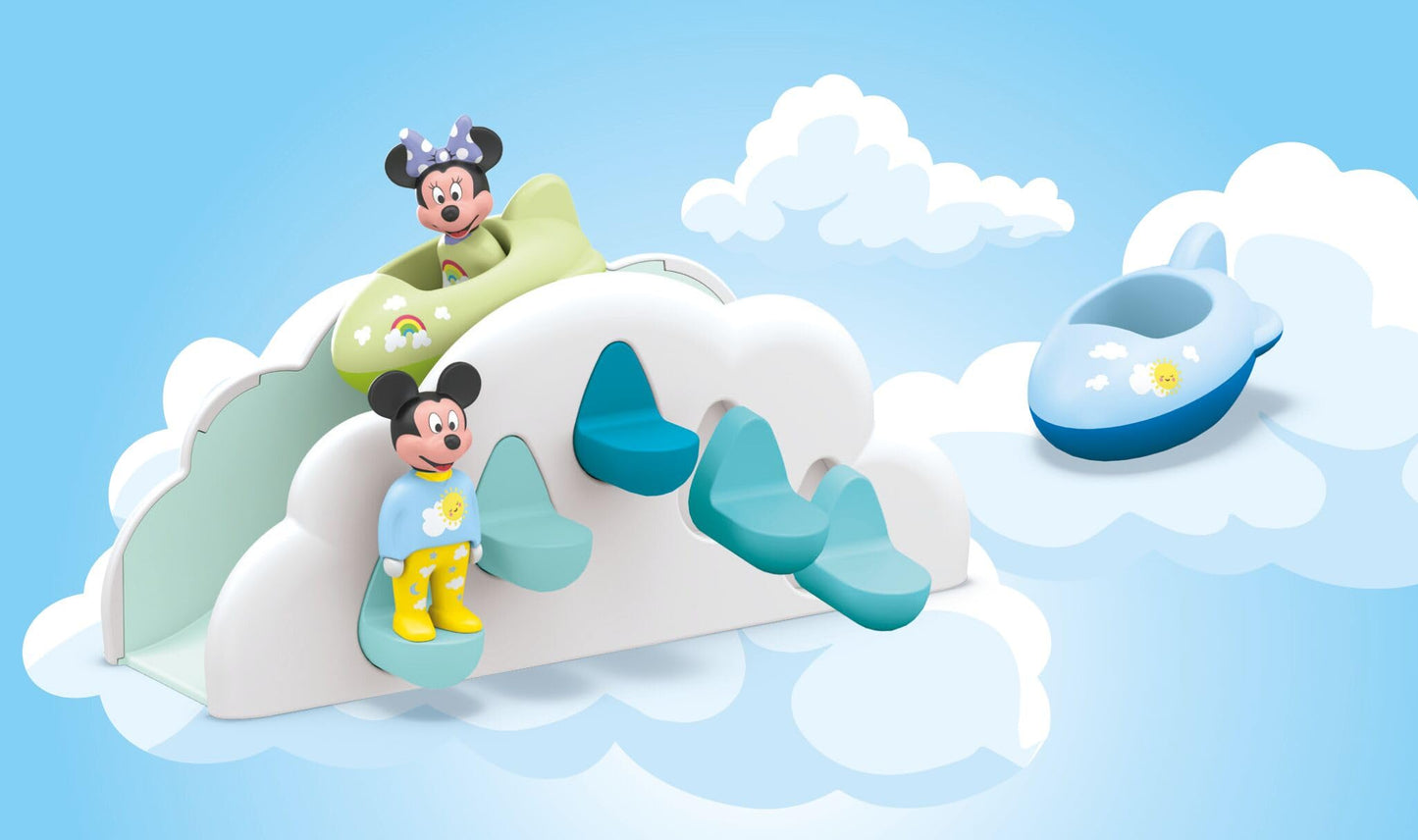 PLAYMOBIL JUNIOR | Disney | Micky Maus & Minnie Maus | Wolkenflug | nachhaltiges Spielzeug für Kinder ab 1 Jahr | 71697
