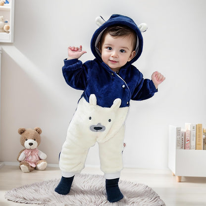 Baby Overalls Winter Schneeanzug Baby Flanell Wärmer Winter Overalls Overall für Jungen Mädchen