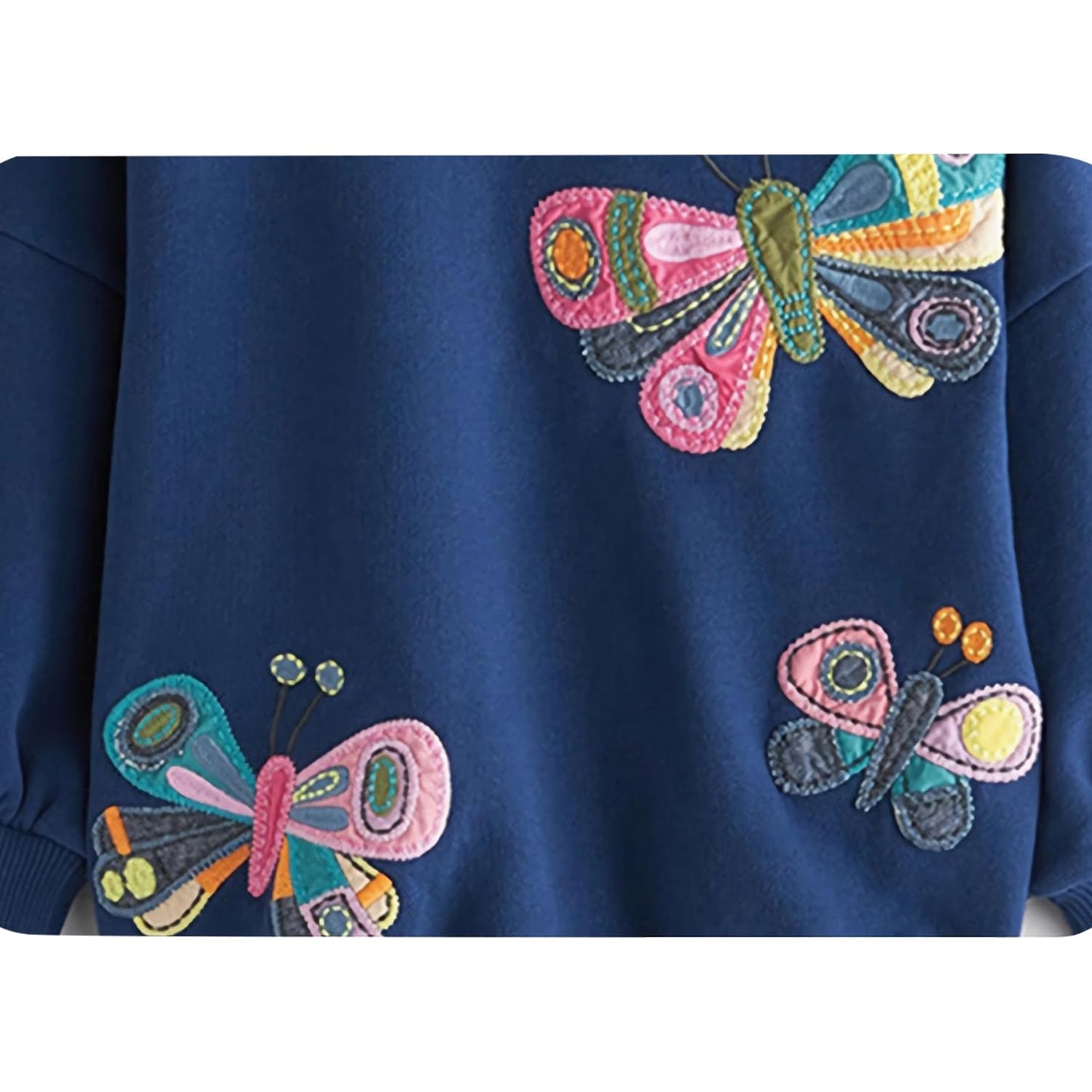 CM-Kid Sweatshirt Mädchen Langarm Pullover Kinder Shirts Baumwolle Warm Tops 1-7 Jahre Gr.92-122
