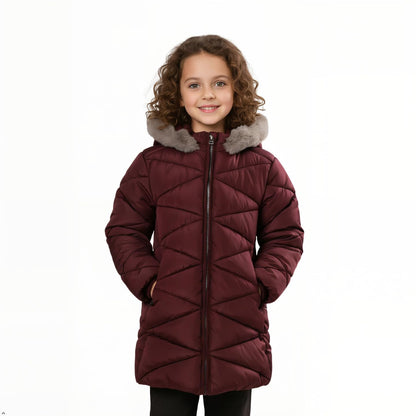 Sunny Sprout Girls' Winter Coats with Hood - Girls' Outerwear Winter Puffer Jacket with Heavy Fleece Lining | Children's Jackets &amp; Coats 