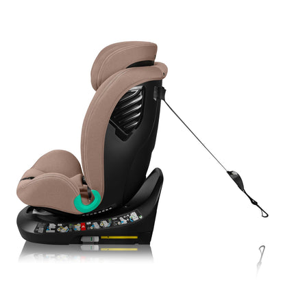 LIONELO Bastiaan i-Size One 360o drehbarer Autositz für Kinder von 40-150 cm, Montage in Fahrtrichtung und entgegen der Fahrtrichtung möglich, ISOFIX Pas TopTether Einstellbare Rückenlehne - Meloni2