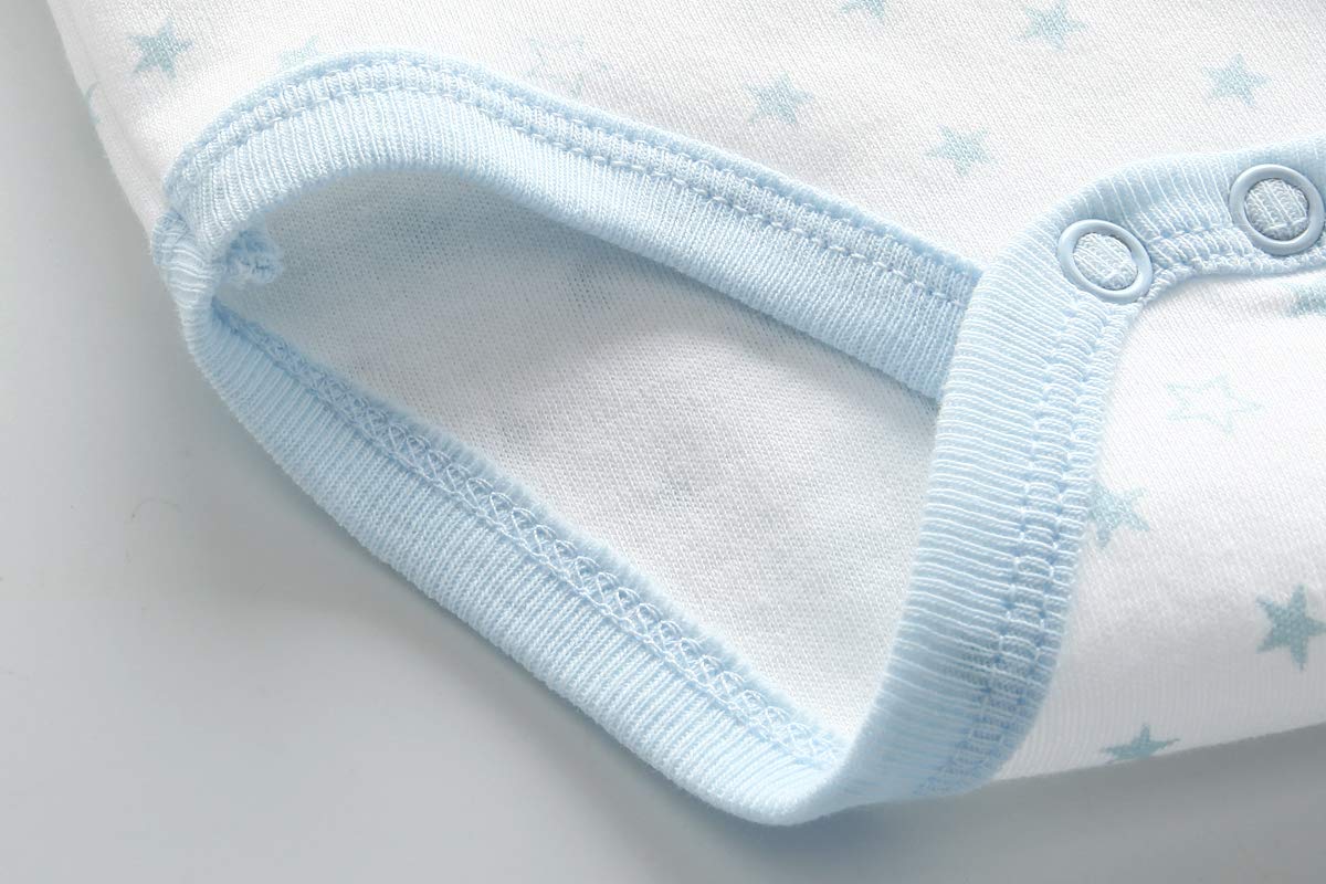 Kiddiezoom Baby-Body, Hose, Kleinkinder, Einteiler, Kleidung, Set, Outfits, für Jungen und Mädchen, Baumwollkappen, Kratzfäustlinge