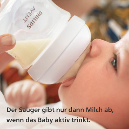 Philips Avent Babyflaschen Natural Response – 3x Babyflaschen, 260 ml, für Neugeborene ab 1 Monat, BPA-frei (Modell SCY903/03) - Meloni2