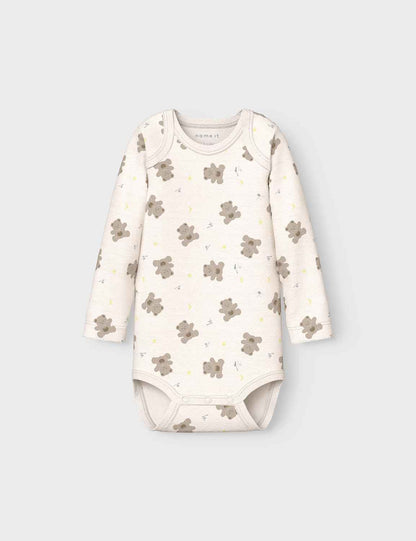 NAME IT Unisex Nbnbody 3P LS Jet Stream Bear Noos (Pack of 3)