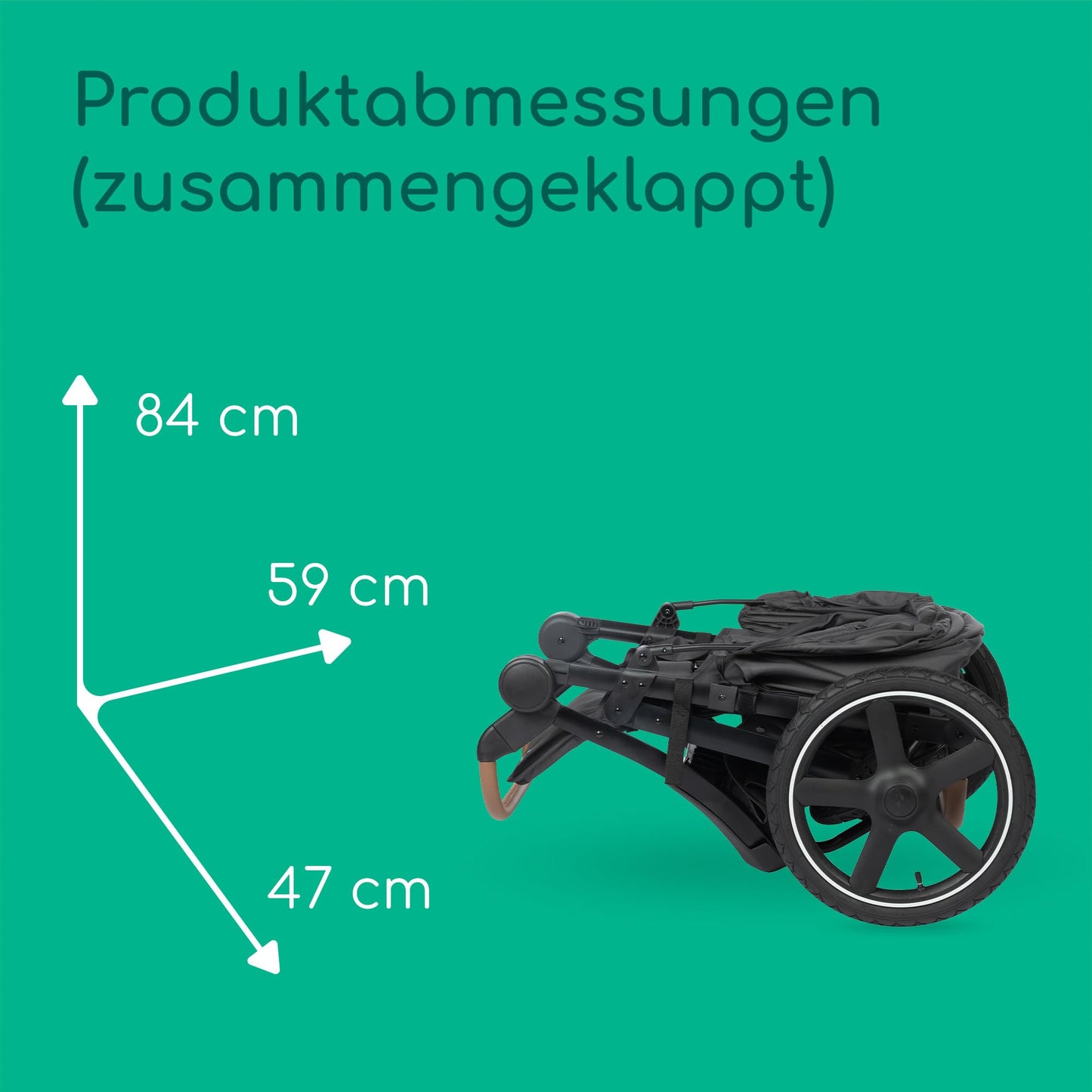 Bebeconfort Indra Stroller, 0-4 Years (22 kg), Quick Automatic Folding Pushchair, Integral Suspension, Small Folding, Flat Reclining Position, Car Seat Compatible, Mineral Graphite