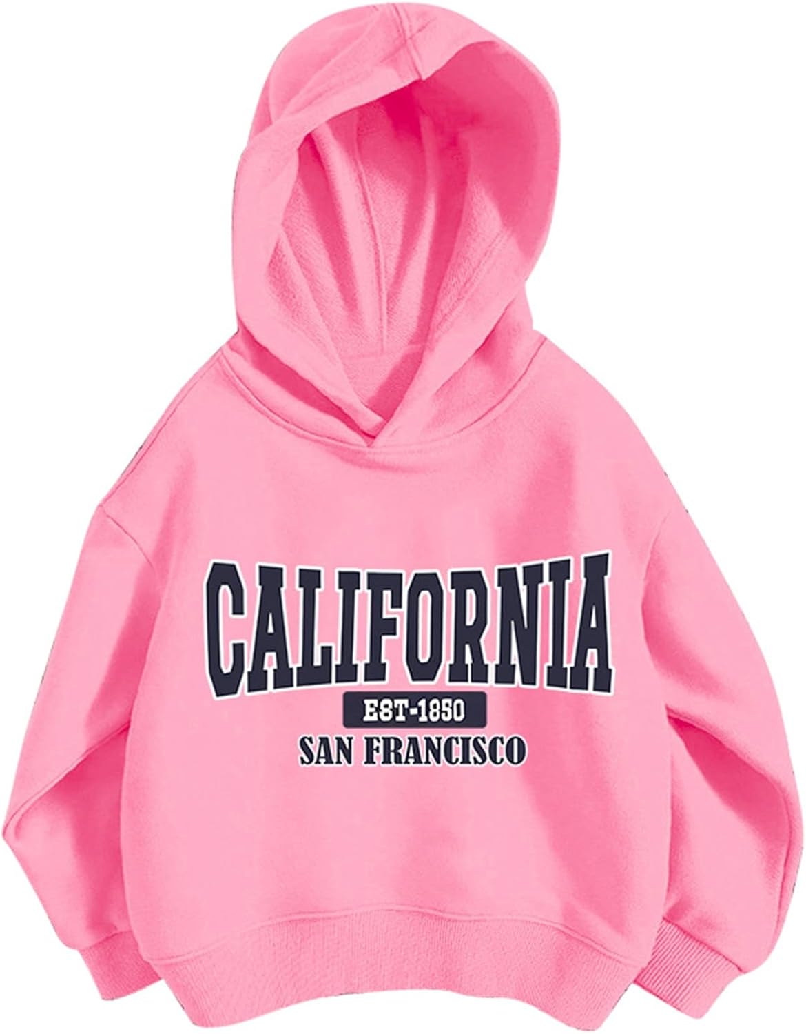 Pullover Mädchen Hoodie Niedlicher Katzen-Druck Lässig Locker Kapuzenpullover Frühling Herbst Langarm Pullover Sweatshirt mit Kapuzen Langarmshirt Oberteile für 3-12 Jahre