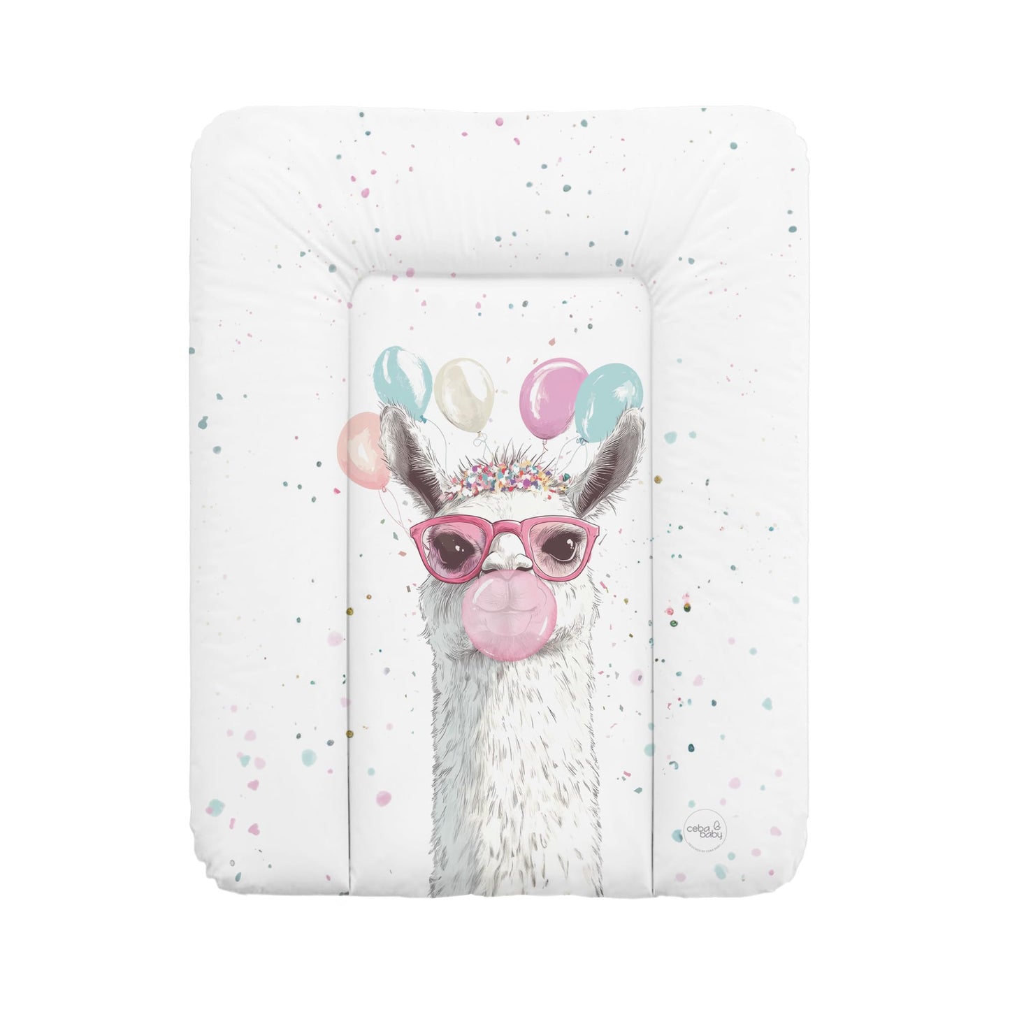 Ceba Baby® weiche Wickelauflage 50x70 cm - Baby Wickelunterlage - Wickeltischauflage für Junge und Mädchen - Wasserdicht, abwaschbar - OEKO-TEX® Standard 100 - Made in EU - Waldfreunde