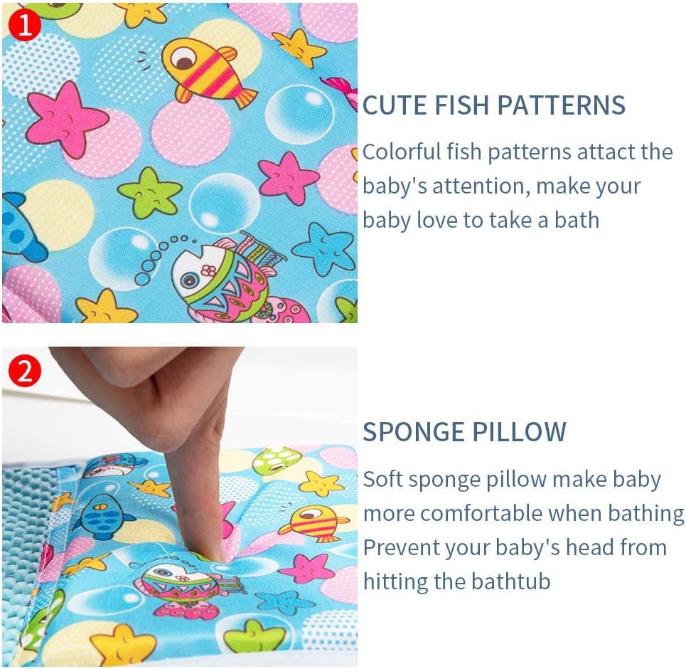 Badewannensitz Baby, Neugeborene Dusche Mesh auf kleinkind Babybadewanne, Sicherheitsbadesitz Antirutsch Kreuzförmig Badewanne Unterstützung Badezubehör für Neugeborenen Kleinkind (Rosa)