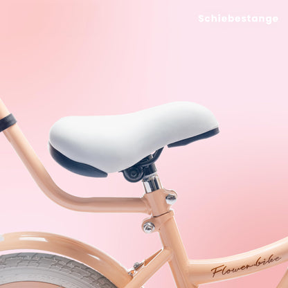 sun baby Mädchenfahrrad Flower Bike Radgröße zur Auswahl, mit Abnehmbarer Schubstange, Kinderfahrrad für Mädchen von 2 bis 6 Jahre