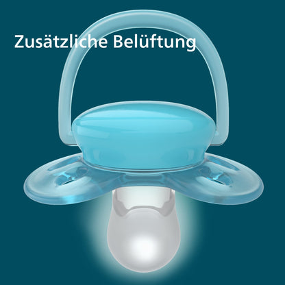 Philips Avent ultra soft Schnuller - 4er Pack, BPA-freier, extra weicher Schnuller für Babys von 0-6 Monaten, inklusive Transport- und Sterilisationsbox, (Modell SCF091/35)