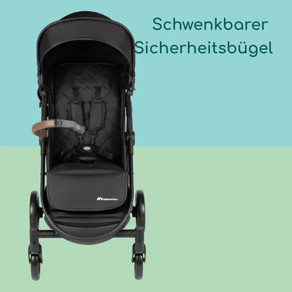 Bebeconfort Zephir, kompakter Baby Kinderwagen, 0–4 Jahre (bis zu 22 kg), leichter Reise Buggy (4,5 kg), in Kabinengröße, flacher und verstellbarer Sitz, Aufbewahrungskorb, Mineral Green