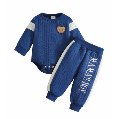 Herbst Outfit Für Baby Jungen Mit Bären Oberteil Und Hose