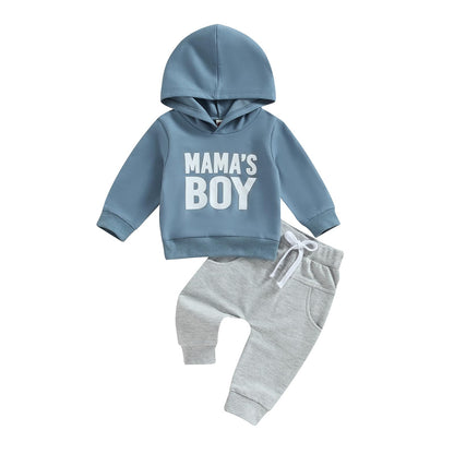 Yassiglia Baby Jungen Kleidung Set Neugeborene Zweiteiler Outfit Kleinkind Herbst Bekleidungssets Jogginganzug für Baby Junge Kapuzenpullover + Hosen Set