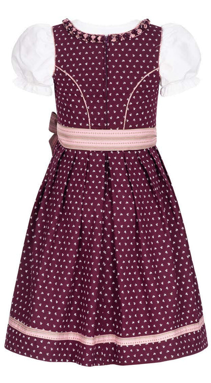 Dirndl Mädchen 3-teiliges Set Dirndl Kleid mit traditioneller Bluse und Schürze Traditionelles modernes bayerisches Kostüm