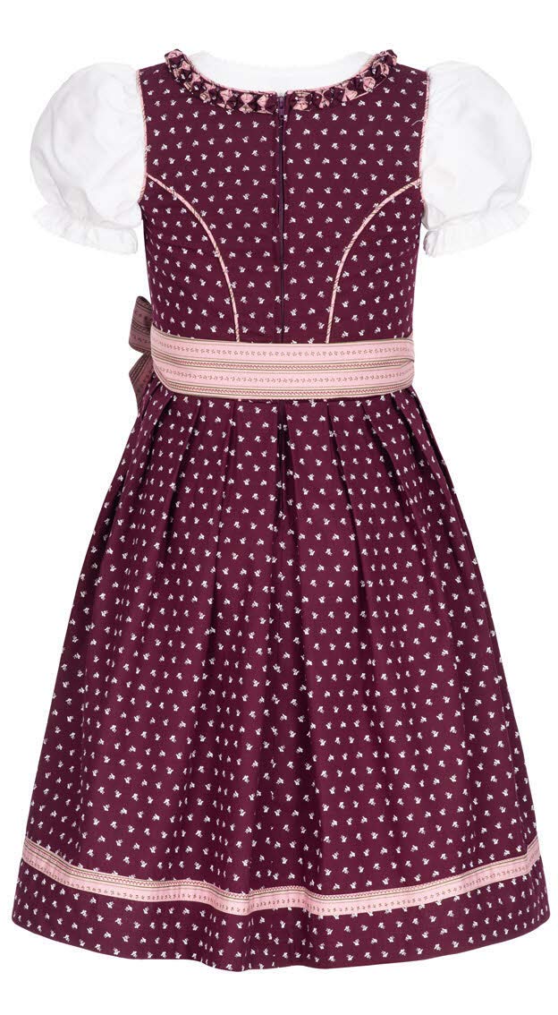 Dirndl Mädchen 3-teiliges Set Dirndl Kleid mit traditioneller Bluse und Schürze Traditionelles modernes bayerisches Kostüm