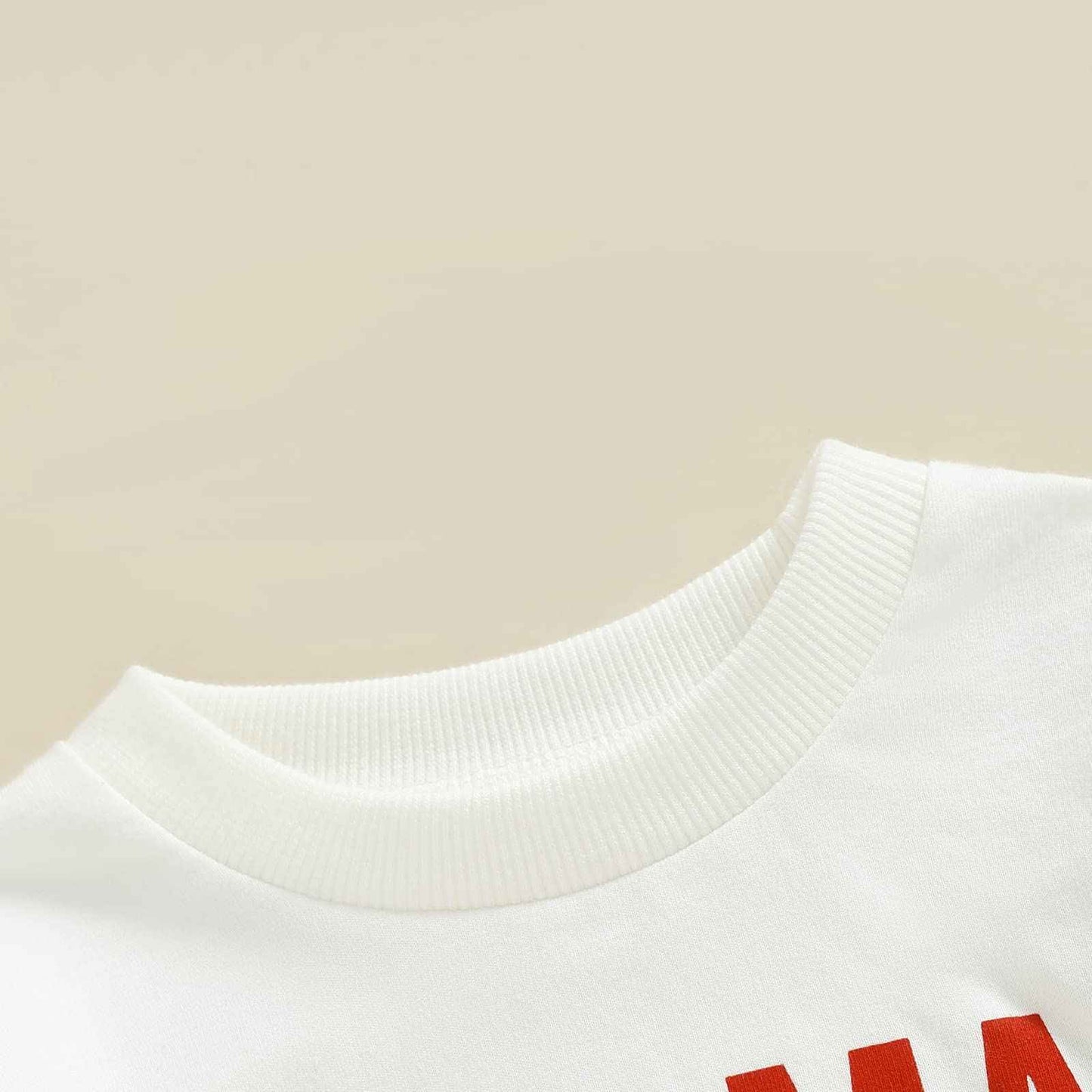 Baby Unisex Christmas 2-Piece Trousers Set Boys Girls Christmas Outfit Long Sleeve Gingerbread Daddy's Girl Letter Print Sweatshirt + Jogging Bottoms Christmas Outfit Set Christmas Streetwear