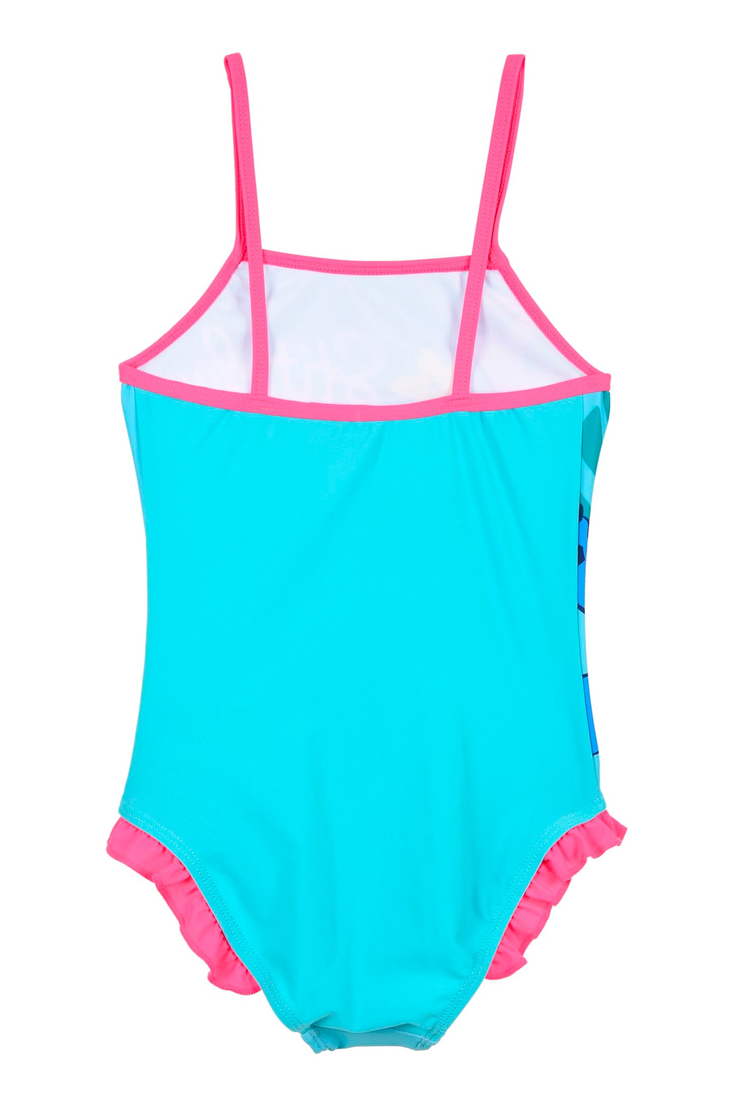 Disney Stitch Girls Flower Design Summer One Piece Swimsuit Kids Swimming Costume Sizes 3 to 8 Years