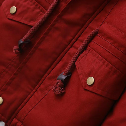 linboo Children's Winter Jacket Boys Girls Warm Lined Blouson Hoodie Thick Coat Parka Baby Winter Coats