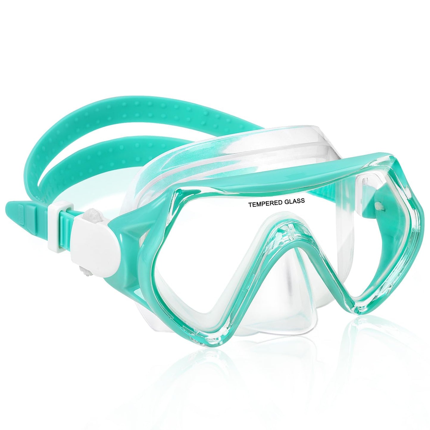 WOVOKA Taucherbrille Kinder, Schwimmbrille Kinder für 4-12 Jahre, Tauchmaske Schnorchelmaske Nasenabdeckung 180°Panorama HD Anti Nebel Anti-Leck für Jungen Mädchen Jugendliche