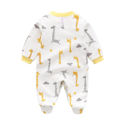 KIDDLETOWN Baby Pyjamas Newborn Baby Girls 0-3 Months Organic Cotton Long Sleeve Popper Frog Cartoon