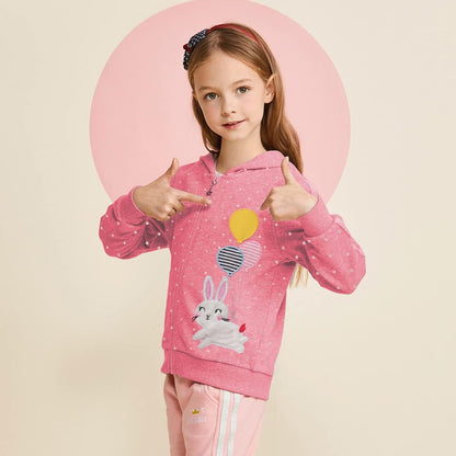 EULLA Children's Girls' Zip Up Hoodie Sweat Jacket Hooded Jacket Hooded Jacket Hoodie Long Sleeve Cotton Unicorn Pullover Hoodie Sweatshirt with Zip 92 98 104 110 116 122