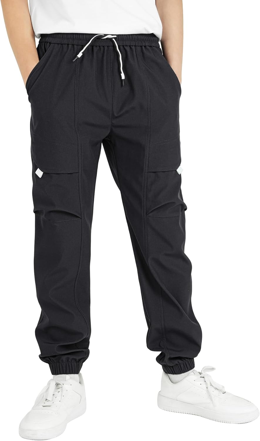 YOUNGSOUL Cargohose Jungen Wasserdicht Kinder Wanderhose Outdoor Jungs Cargo Hose mit Gummizug