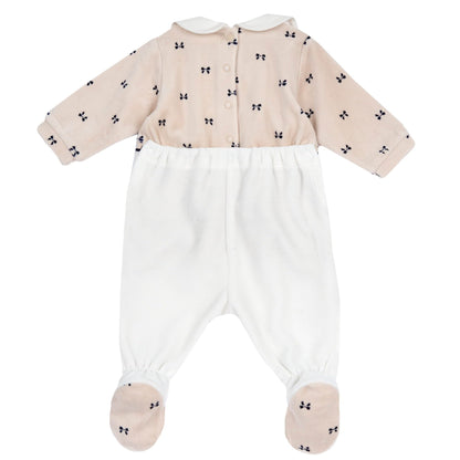 Chicco, Baby-Strampler für Jungen und Mädchen aus warmem und weichem Velours, mit praktischer Knopföffnung, ideal für den Winter, Babykleidung für 0-24 Monate, entworfen in Italien