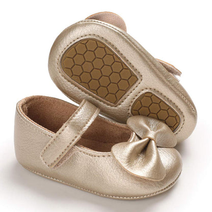 LACOFIA Babyschuhe Mädchen rutschfest Bowknot Prinzessin Krabbelschuhe