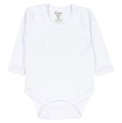 TupTam Baby Body Langarm – Weicher Body Baby 5er Pack aus Baumwolle, Unifarben, OEKO-TEX Zertifiziert