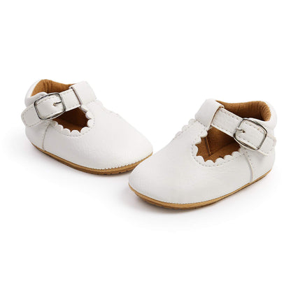 RVROVIC Baby Mädchen Mokassins Prinzessin Mary Jane Flache Kleider Schuhe Premium Leichte Weiche Sohle Krippe Schuhe Kleinkind Schuhe