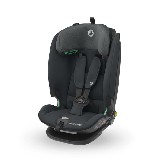 Maxi-Cosi Titan Plus i-Size, mitwachsender Kinderautositz, 15 Monat-12 Jahre (76-150 cm), G-CELL-Seitenaufprallschutz, 4 Liegepositionen, weiche Schaumstoffpolster in Kopfstütze, Authentic Black - Meloni2
