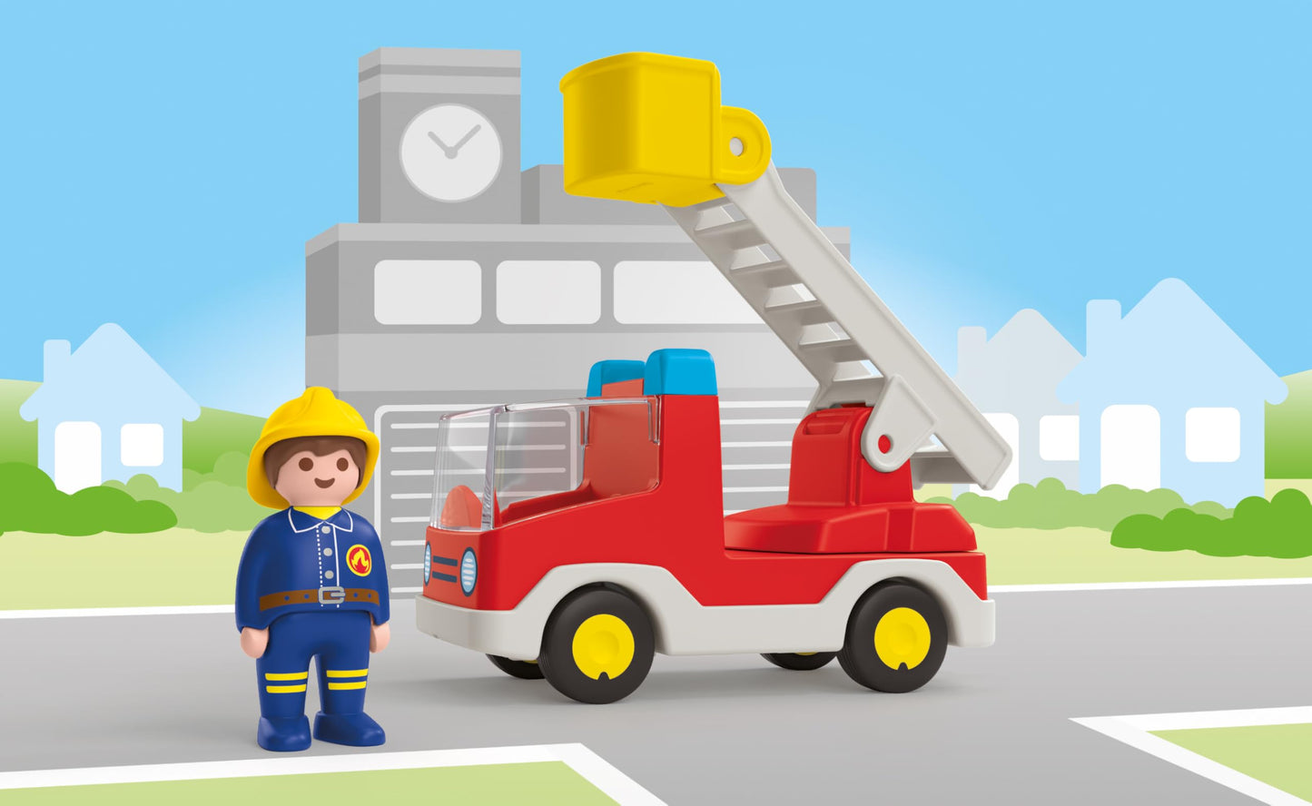 PLAYMOBIL Junior Heroes of Everyday Life Sustainable Toy for Children from 1 Year Including Doctor, Firefighter and Policeman, 71692