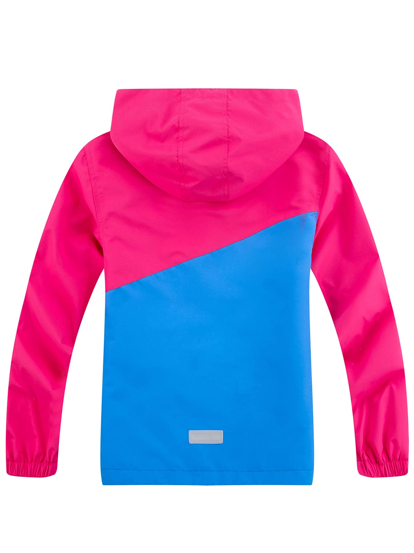 YOUNGSOUL Kinder Wind und Wasserdicht Regenjacke mit Farbblock