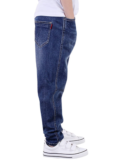 YoungSoul Jungen Jeanshosen - Jeans mit Abschürfungen - Kinder Hose mit elastischem Bund Gr. 128-176